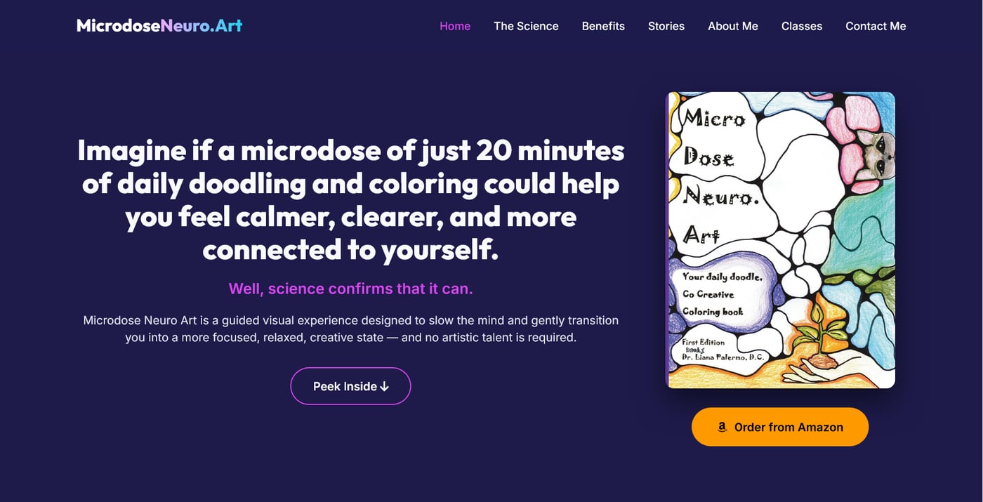Microdoseneuro.art — full page